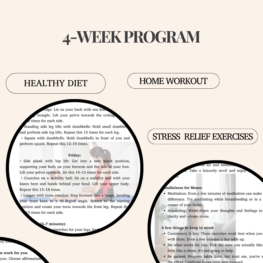 Postpartum weight loss- 4-week program